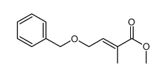 methyl 2-methyl-4-phenylmethoxybut-2-enoate结构式