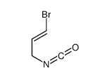 (E)-1-bromo-3-isocyanatoprop-1-ene结构式