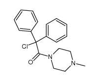 1-(chloro-diphenyl-acetyl)-4-methyl-piperazine结构式