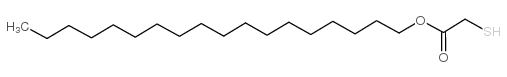 Acetic acid,2-mercapto-, octadecyl ester Structure