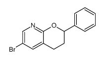 6-bromo-2-phenyl-3,4-dihydro-2H-pyrano[2,3-b]pyridine Structure