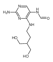 N-(2-amino-4-((4-hydroxy-3-(hydroxymethyl)butyl)amino)pyrimidin-5-yl)formamide结构式
