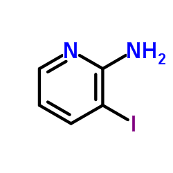 2-氨基-3-碘吡啶结构式