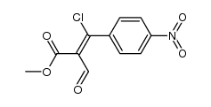 (Z)-β-chloro-α-(methoxycarbonyl)-p-nitrocinnamaldehyde Structure