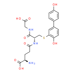 3-(glutathion-S-yl)-4,4'-biphenol structure