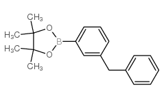2-(3-benzylphenyl)-4,4,5,5-tetramethyl-1,3,2-dioxaborolane Structure