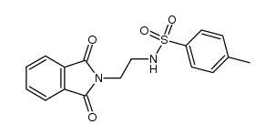 N-[2-(1,3-dioxoisoindolin-2-yl)ethyl]-4-methylbenzenesulfonamide结构式