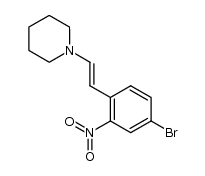 (E)-4-bromo-2-nitro-β-piperidinostyrene Structure