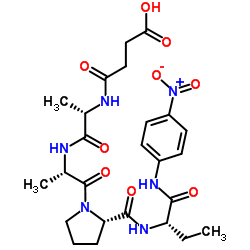 Suc-Ala-Ala-Pro-Abu-pNA trifluoroacetate salt结构式