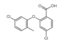 4-chloro-2-(5-chloro-2-methyl-phenoxy)-benzoic acid Structure