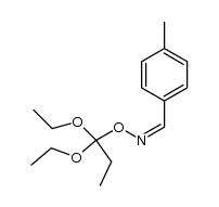Diethyl-[p-tolu-anti-aldoximino]-orthopropionat结构式