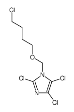 2,4,5-trichloro-1-(4-chlorobutoxymethyl)imidazole结构式