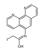 2-iodo-N-(1,10-phenanthrolin-5-yl)acetamide结构式