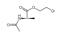 N-acetyl-D-alanine chloroethyl ester Structure
