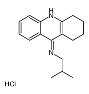 N-(2-methylpropyl)-1,2,3,4-tetrahydroacridin-9-amine,hydrochloride结构式