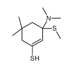 3-(dimethylamino)-5,5-dimethyl-3-methylsulfanylcyclohexene-1-thiol结构式