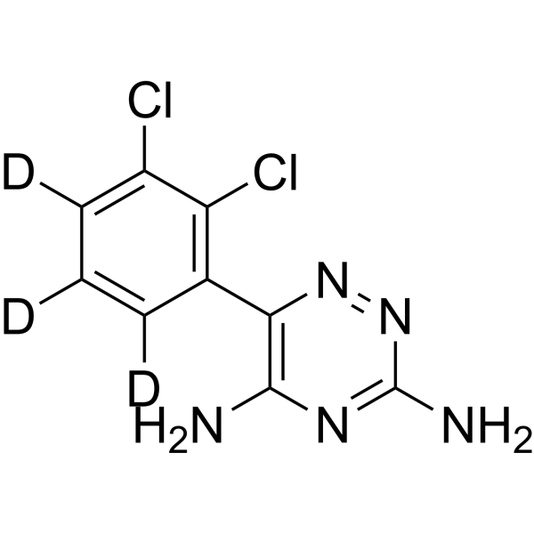 Lamotrigine-d3 Structure