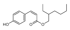2-ethylhexyl 3-(4-hydroxyphenyl)prop-2-enoate结构式
