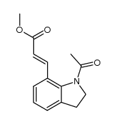 methyl 3-(1-acetyl-2,3-dihydroindol-7-yl)acrylate Structure