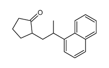 2-(2-naphthalen-1-ylpropyl)cyclopentan-1-one Structure