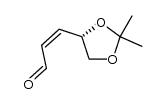 cis-2,3-Didesoxy-4,5-O-isopropyliden-aldehydo-D-glycero-pent-2-enose结构式