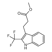 3-(2-(三氟甲基)-1H-吲哚-3-基)丙酸甲酯结构式