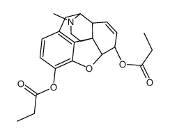 [(4aR,7S,7aR,12bS)-3-methyl-9-propanoyloxy-2,4,4a,7,7a,13-hexahydro-1H-4,12-methanobenzofuro[3,2-e]isoquinoline-7-yl] propanoate结构式
