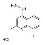 8-氟-4-肼基-2-甲基喹啉盐酸盐结构式