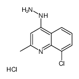 8-氯-4-肼基-2-甲基喹啉盐酸盐结构式