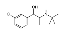 3-氯-alpha-[1-(叔丁基氨基)乙基]苯甲醇结构式