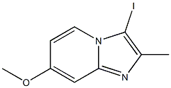 3-Iodo-7-methoxy-2-methyl-imidazo[1,2-a]pyridine Structure