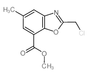 Methyl 2-(chloromethyl)-5-methyl-1,3-benzoxazole-7-carboxylate Structure