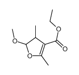 ethyl 2-methoxy-3,5-dimethyl-2,3-dihydrofuran-4-carboxylate Structure