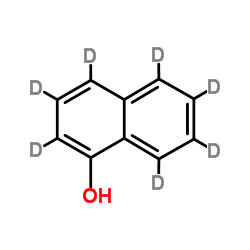 1-萘酚-2,3,4,5,6,7,8-d7结构式