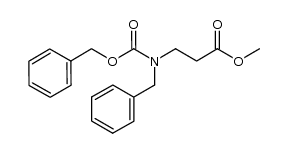methyl 3-(benzyl((benzyloxy)carbonyl)amino)propanoate结构式