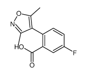 2-(3,5-dimethyl-1,2-oxazol-4-yl)-5-fluorobenzoic acid Structure
