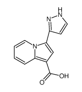 3-(1H-Pyrazol-3-yl)indolizine-1-carboxylic acid Structure