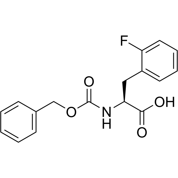 Cbz2-氟-L-苯丙氨酸结构式