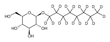 1-O-n-Octyl-β-D-glucopyranoside-d17 Structure