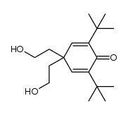 2,6-di-tert-butyl-4,4-bis(2-hydroxyethyl)cyclohexa-2,5-dien-1-one Structure