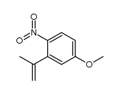 2-isopropenyl-4-methoxynitrobenzene结构式