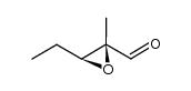 (2R,3S)-3-ethyl-2-methyl-oxirane-2-carbaldehyde结构式