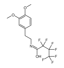 N-(3,4-Dimethoxyphenethyl)-2,2,3,3,4,4,4-heptafluorobutyramide结构式