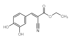 2-(1-噻吩)-3,4-二羟基亚苄基氰基乙酸乙酯结构式