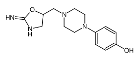 4-[4-[(2-amino-4,5-dihydro-1,3-oxazol-5-yl)methyl]piperazin-1-yl]phenol Structure