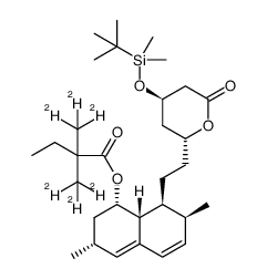 TBDMS-Monacolin K-isopentane-d3结构式