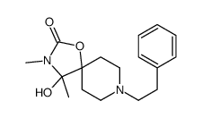 4-hydroxy-3,4-dimethyl-8-(2-phenylethyl)-1-oxa-3,8-diazaspiro[4.5]decan-2-one结构式
