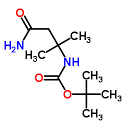 tert-butyl 4-amino-2-Methyl-4-oxobutan-2-ylcarbamate Structure