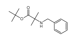 tert-butyl 2-(benzylamino)-2-methylpropanoate结构式