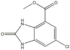 6-氯-2-氧代-2,3-二氢-1H-苯并[d]咪唑-4-羧酸甲酯结构式